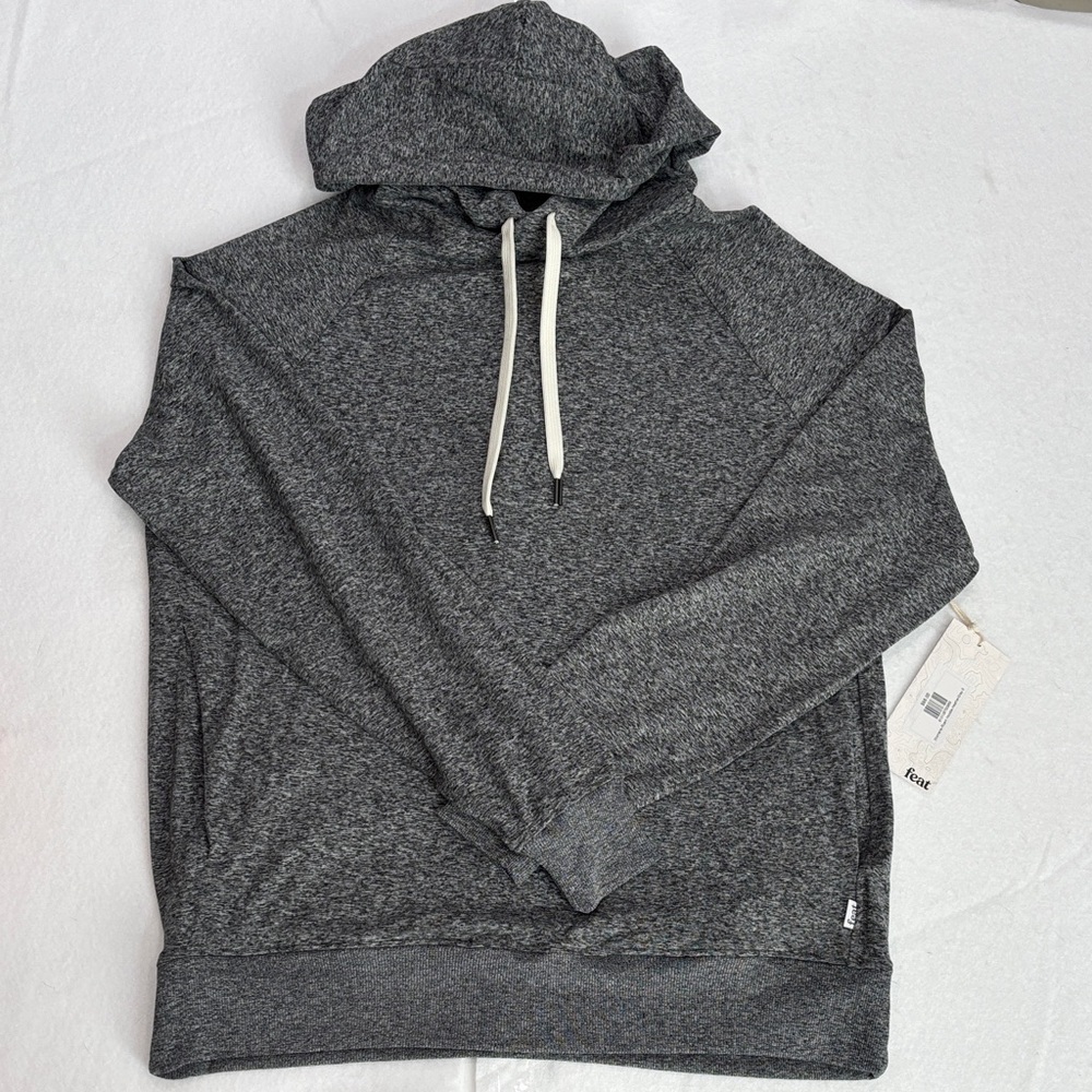 feat hoodie Heather Gray Roam drawstring women’s small, XL soft cozy warm new